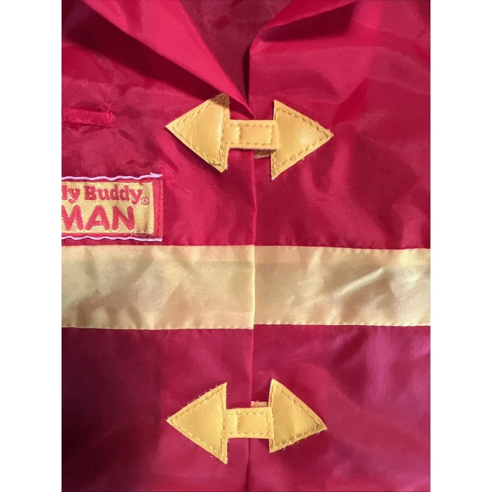 Vintage Playskool Me and My Buddy Fireman Coat Jacket My‎ Buddy Doll 1980s EUC